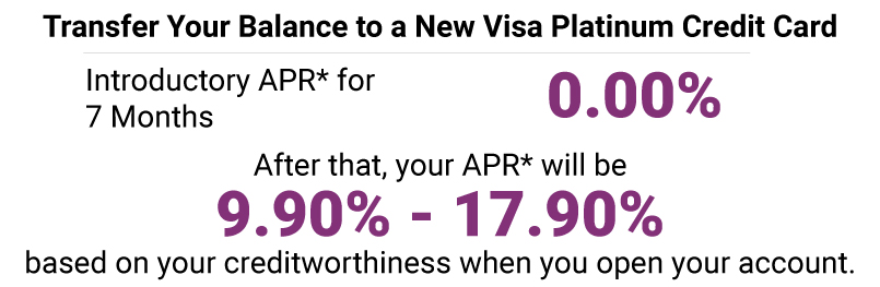 Visa Platinum Balance Transfer Offer